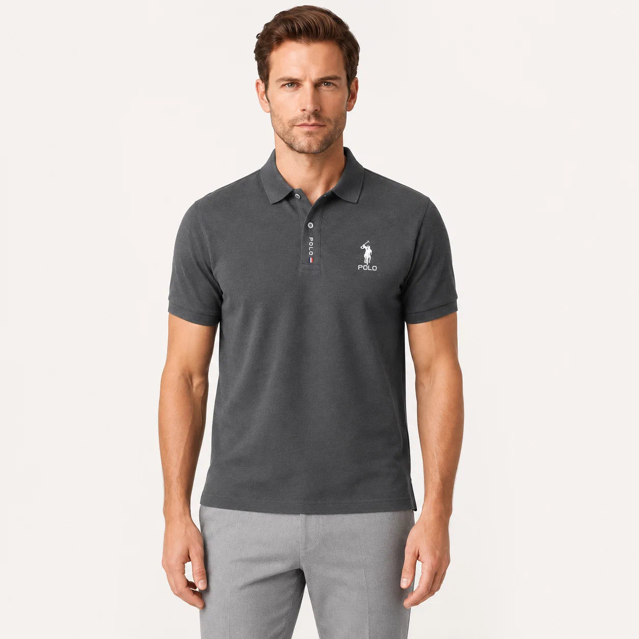 Minimal Logo Polo Shirt