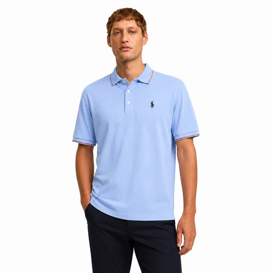 Contrast-Trim Polo Shirt
