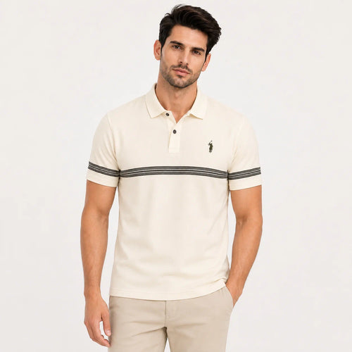 Chest Band Polo Shirt