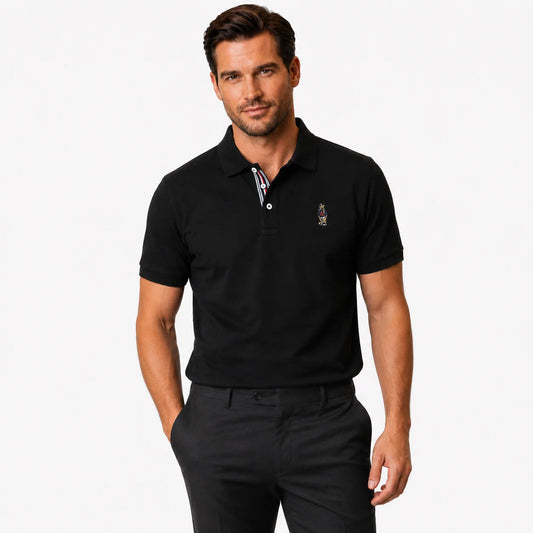 Contrast Placket Polo Shirt