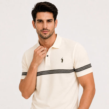 Chest Band Polo Shirt