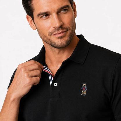 Contrast Placket Polo Shirt