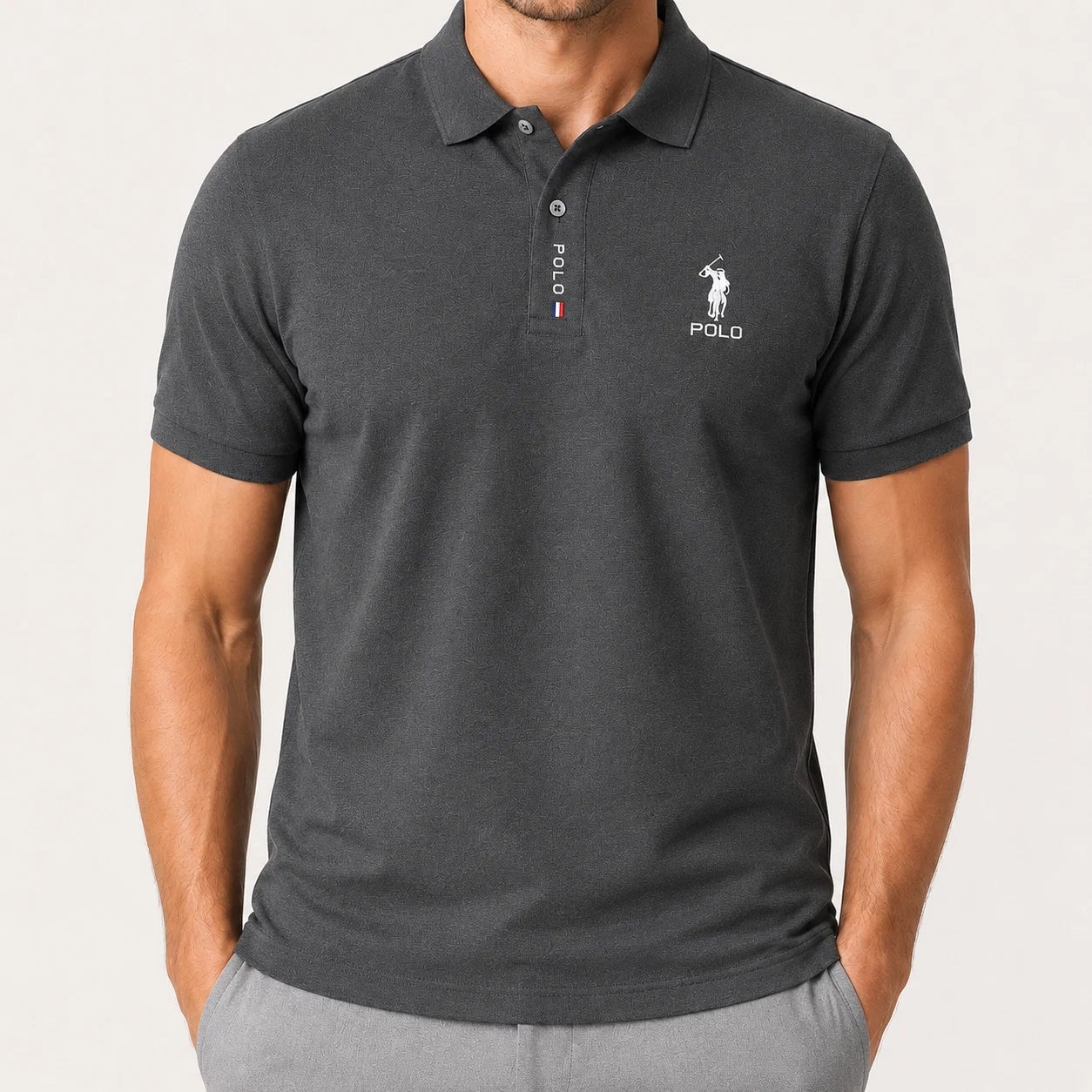 Minimal Logo Polo Shirt