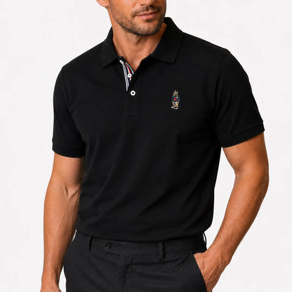 Contrast Placket Polo Shirt