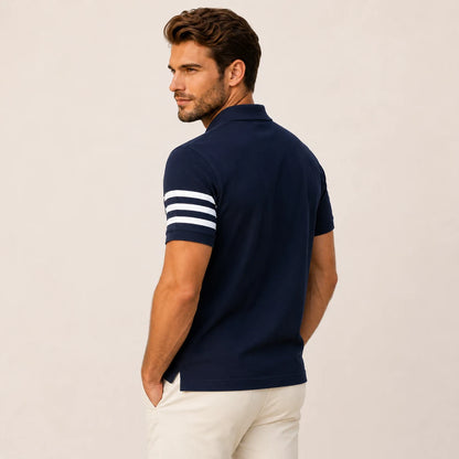 Arm-Stripe Polo Shirt