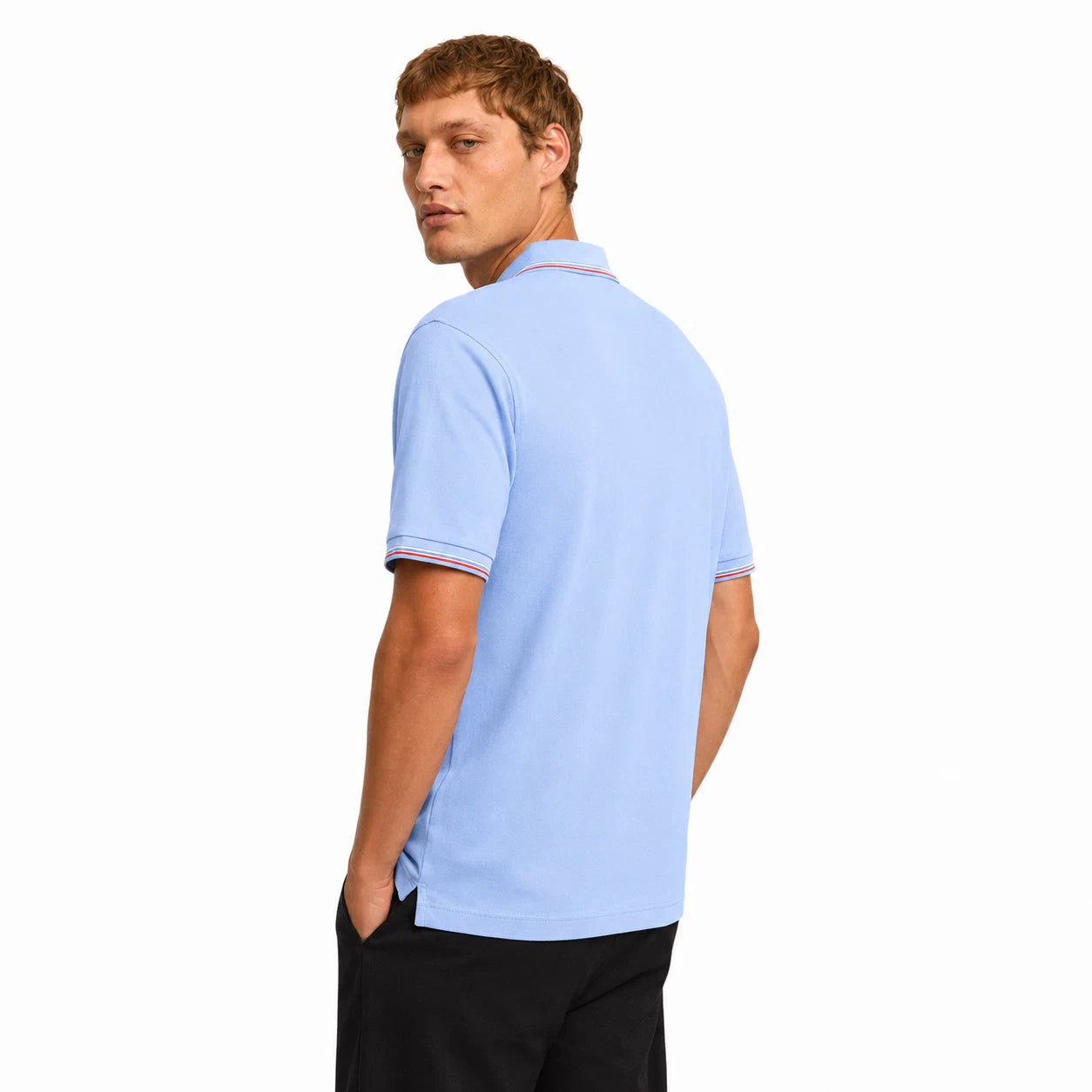 Contrast-Trim Polo Shirt